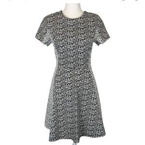 Banana Republic Factory, Knit Jacquard Fit & Flare Dress, Size 4